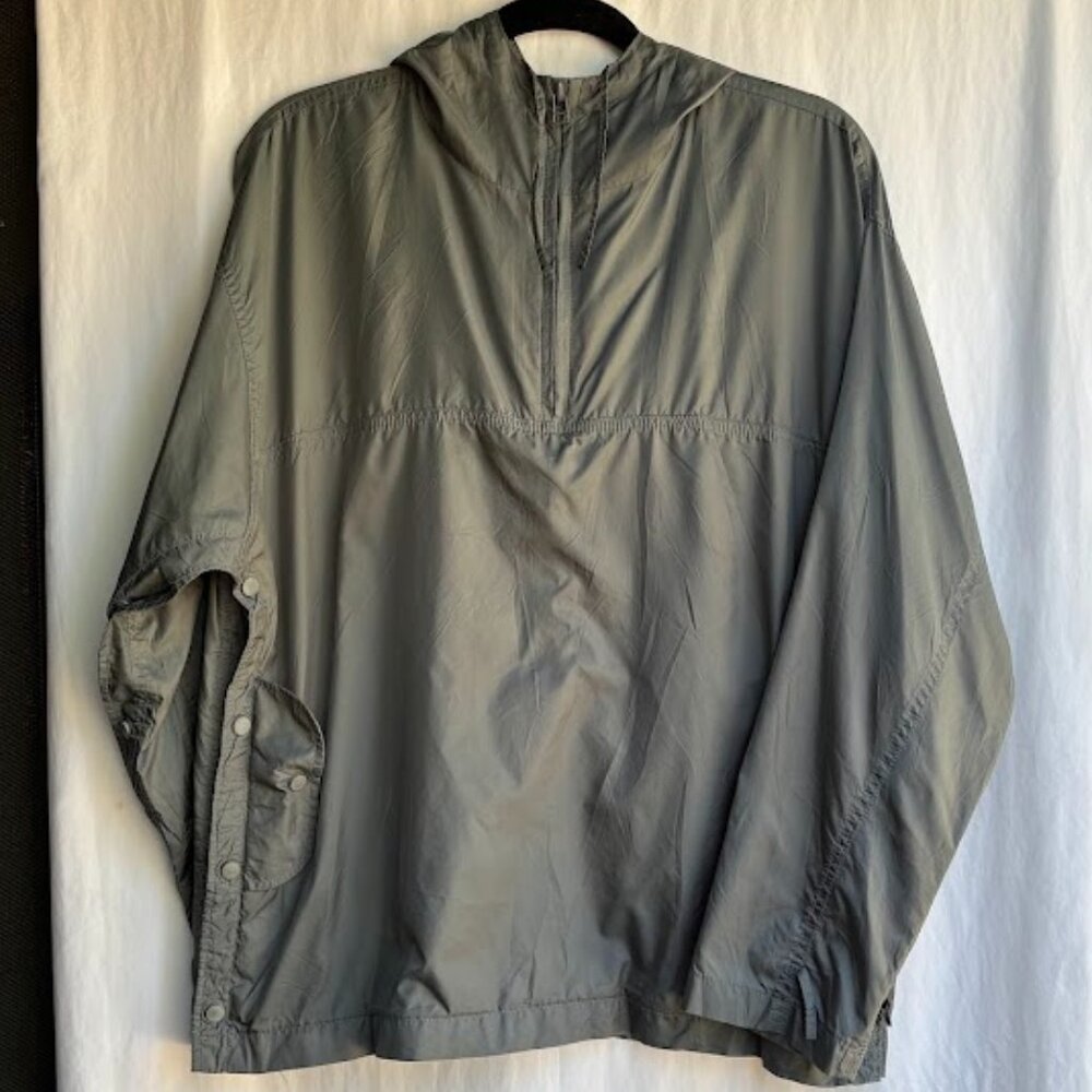 90s Express World Brand Snap Hooded Poncho M - Unisex Outdoor Casual Windbreaker